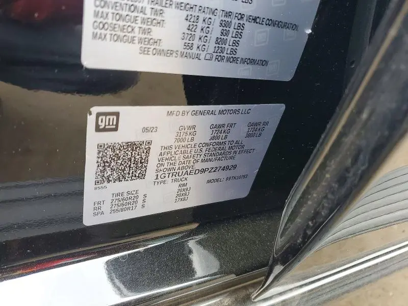 2023 GMC SIERRA K1500  