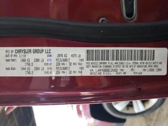 2011 JEEP PATRIOT LATITUDE  