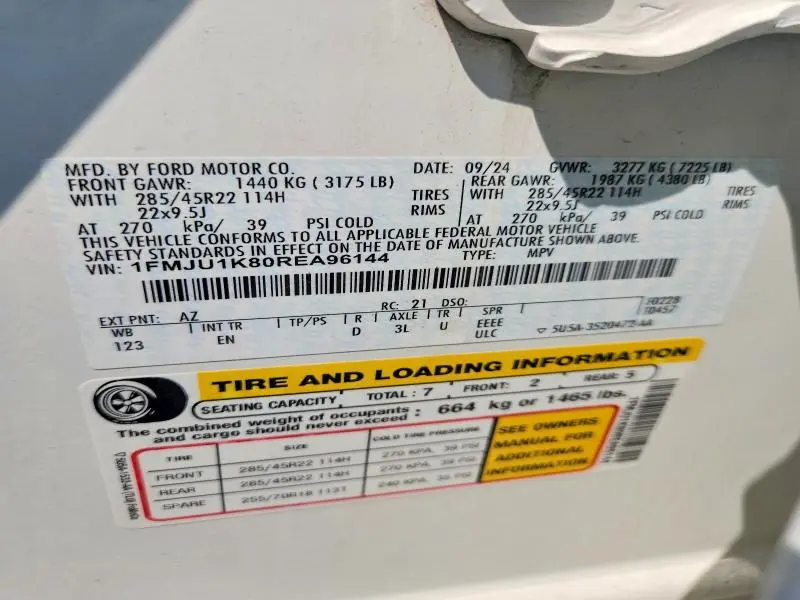 2024 FORD EXPEDITION LIMITED  