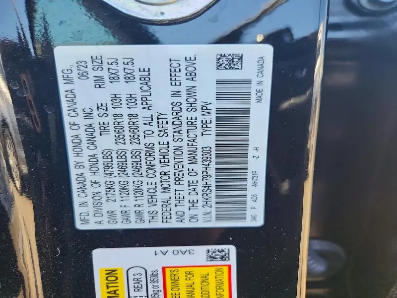 2023 HONDA CR-V EXL  