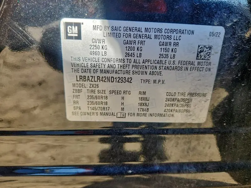 2022 BUICK ENVISION PREFERRED  