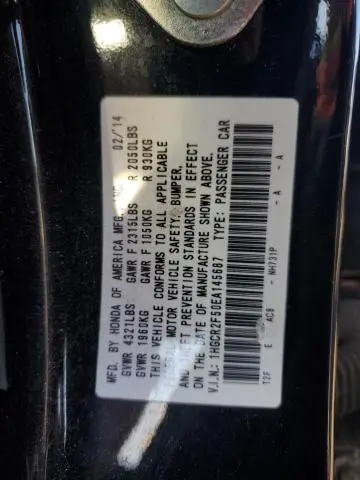 2014 HONDA ACCORD SPORT  