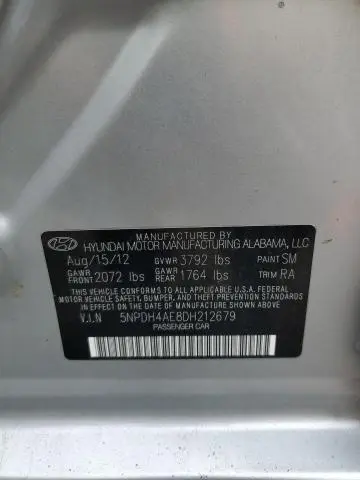 2013 HYUNDAI ELANTRA GLS