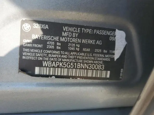 2011 BMW 328 XI SULEV  