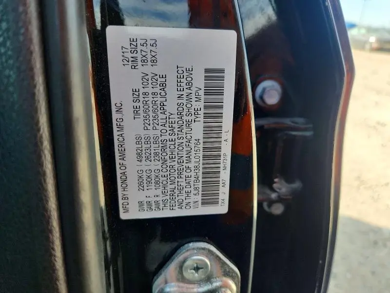 2018 ACURA RDX   