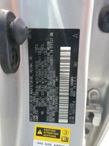 2013 TOYOTA HIGHLANDER LIMITED  