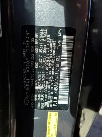 2017 HYUNDAI TUCSON LIMITED  