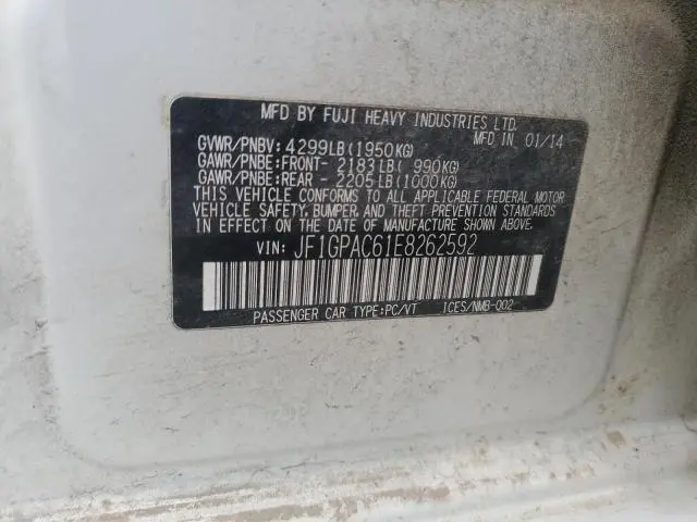 2014 SUBARU IMPREZA PREMIUM  