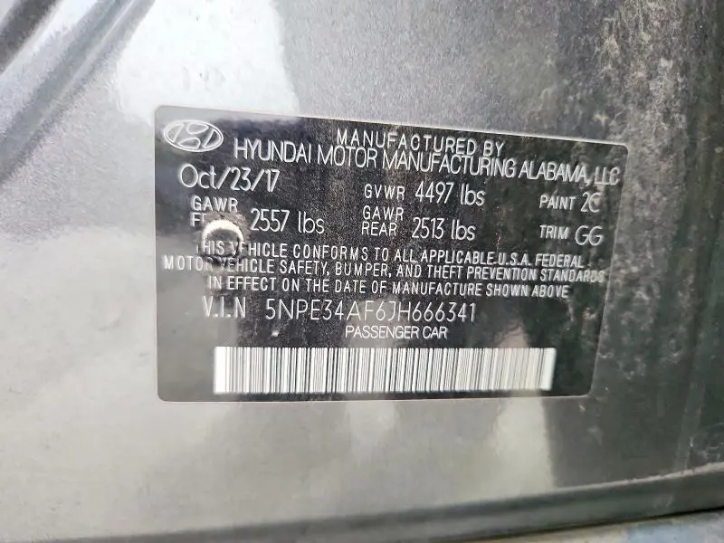 2018 HYUNDAI SONATA SEL  