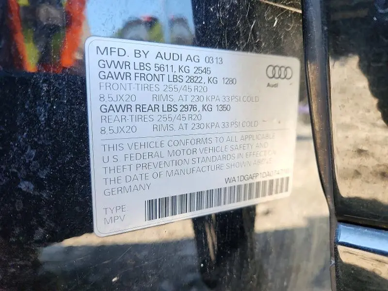 2013 AUDI Q5 PREMIUM PLUS  