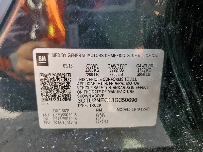 2018 GMC SIERRA K1500 SLT  