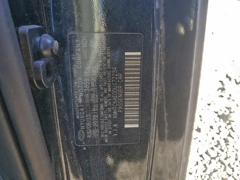 2013 HYUNDAI VELOSTER TURBO  