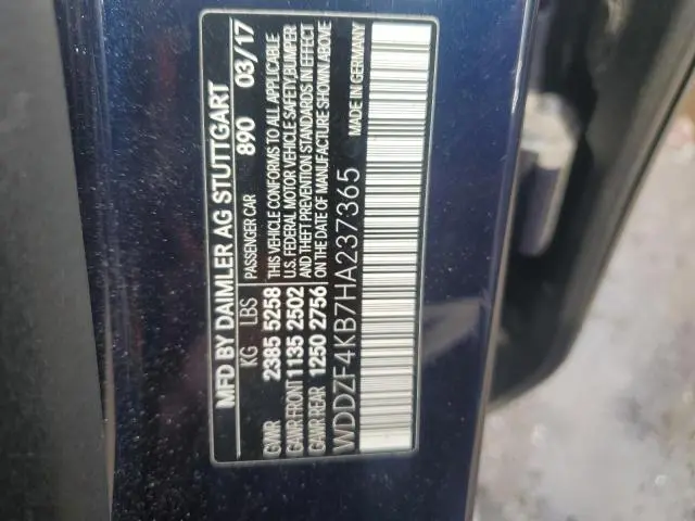 2017 MERCEDES-BENZ E 300 4MATIC  