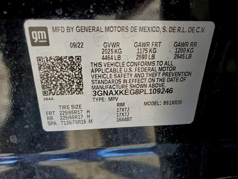 2023 CHEVROLET EQUINOX LT  