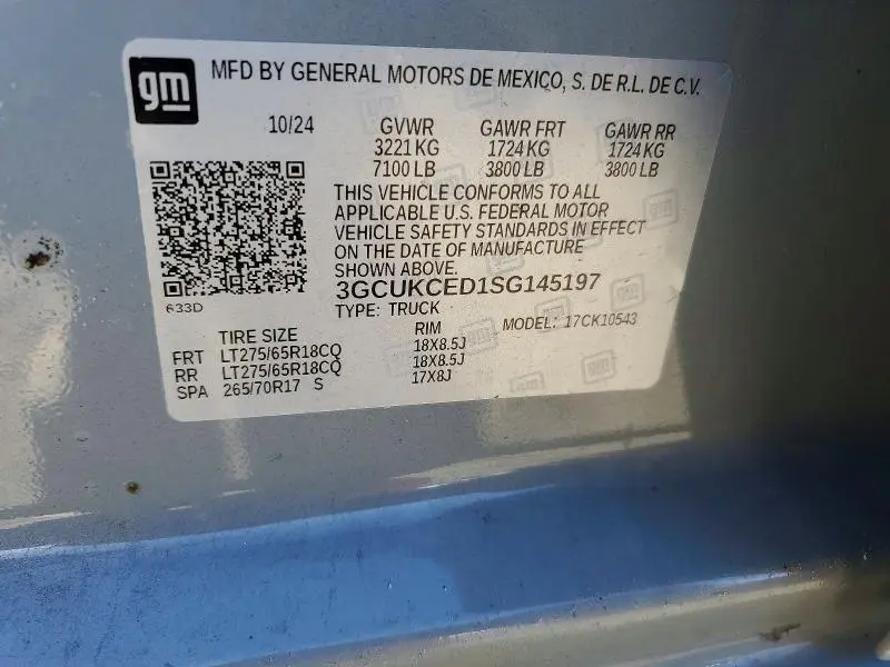 2025 CHEVROLET SILVERADO K1500 TRAIL BOSS CUSTOM  