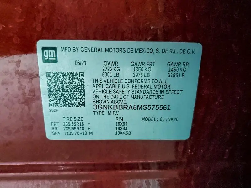 2021 CHEVROLET BLAZER 1LT  