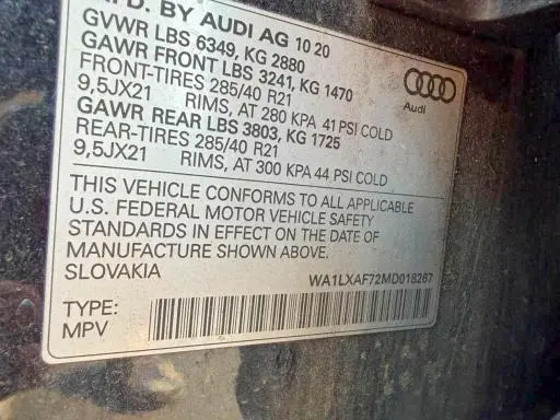 2021 AUDI Q7 PREMIUM PLUS  