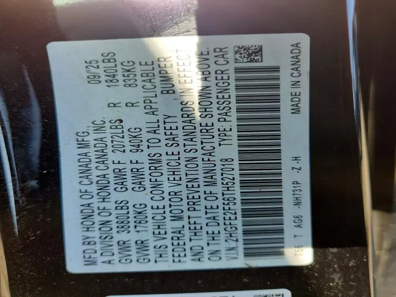 2026 HONDA CIVIC SPORT  