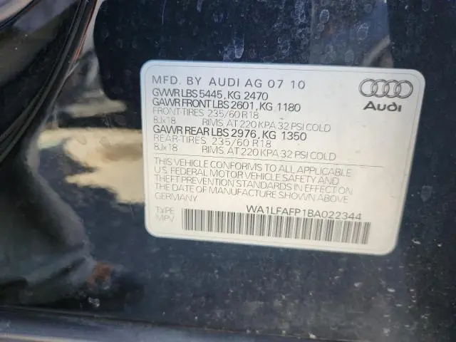 2011 AUDI Q5 PREMIUM PLUS