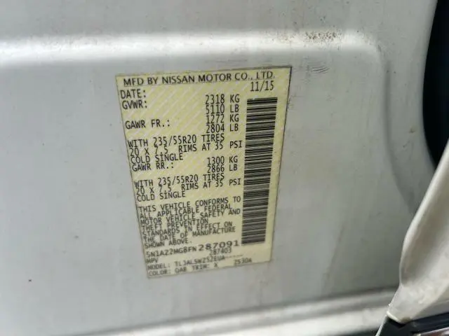 2015 NISSAN MURANO S  