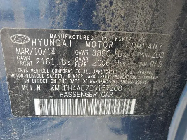 2014 HYUNDAI ELANTRA SE