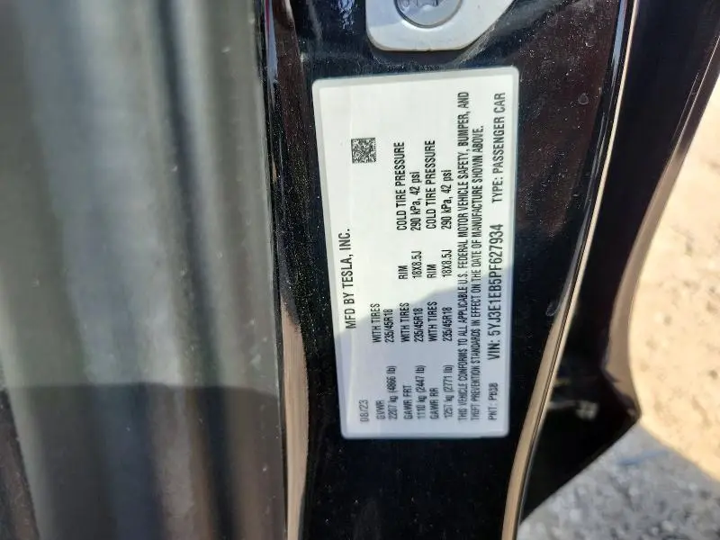 2023 TESLA MODEL 3   
