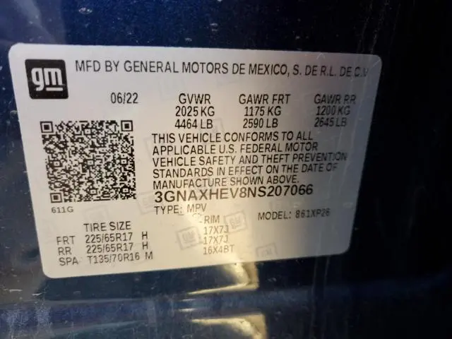 2022 CHEVROLET EQUINOX LS  