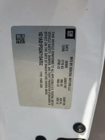 2010 CHEVROLET COBALT 1LT  