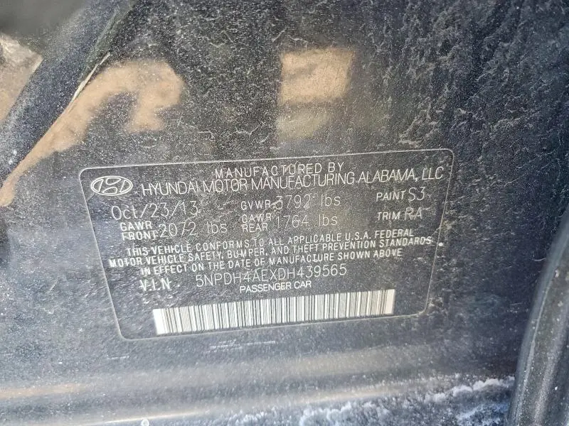 2013 HYUNDAI ELANTRA GLS  