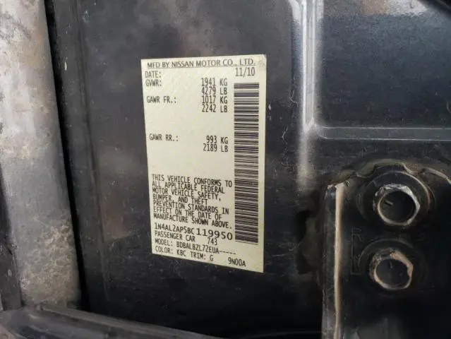 2011 NISSAN ALTIMA BASE  