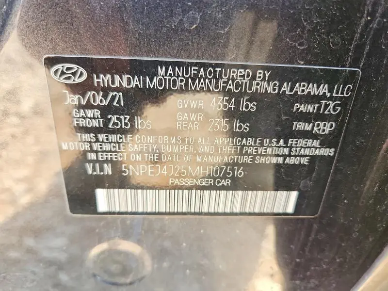2021 HYUNDAI SONATA SEL PLUS  
