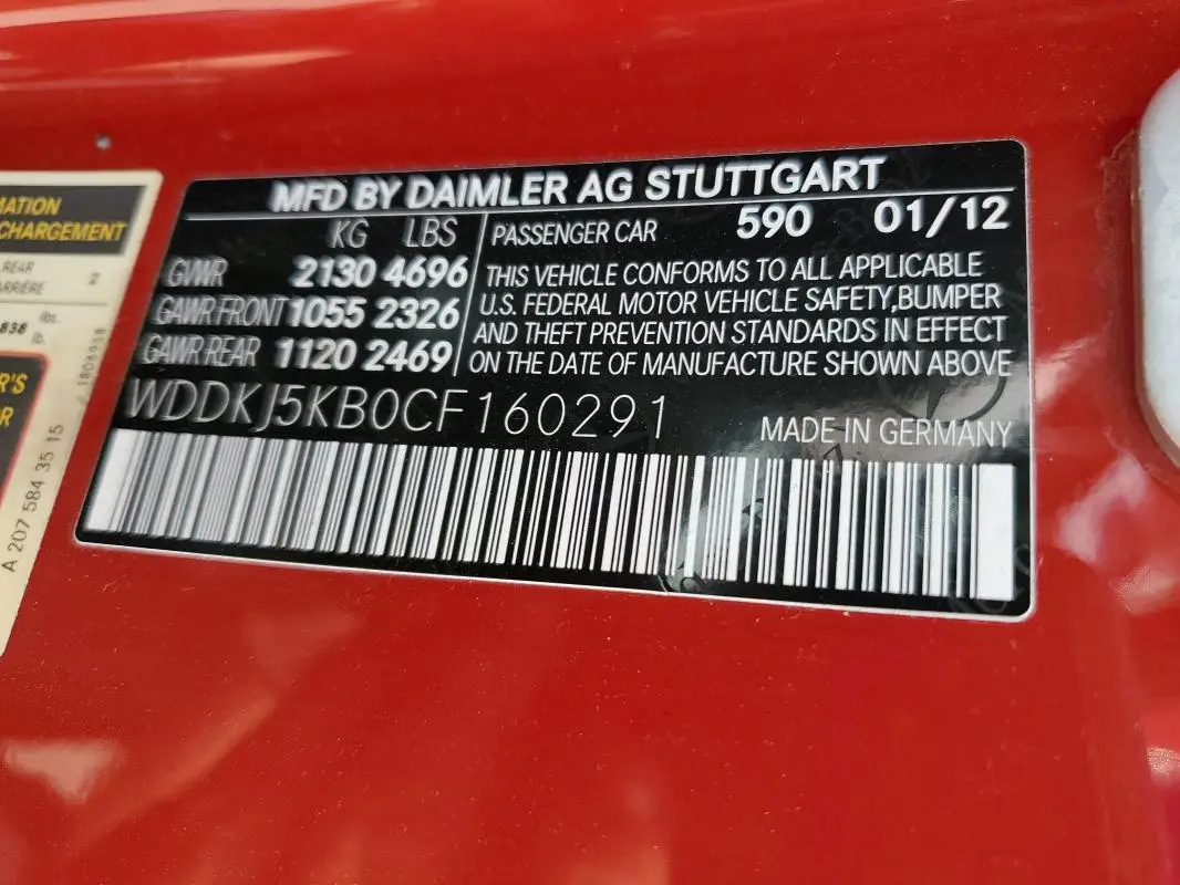 2012 MERCEDES-BENZ E 350  