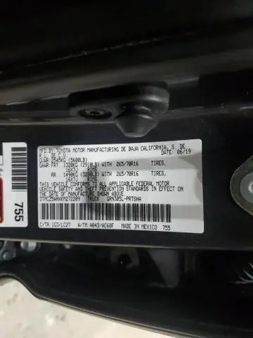 2019 TOYOTA TACOMA DOUBLE CAB  