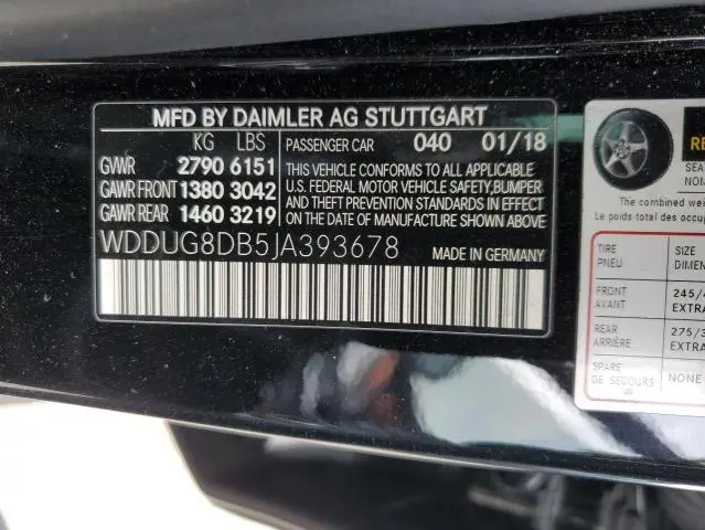 2018 MERCEDES-BENZ S 560  
