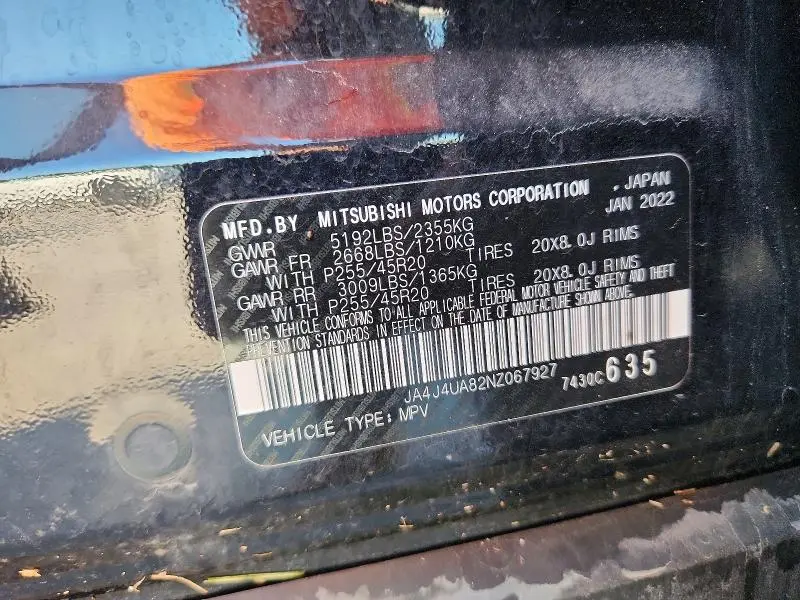 2022 MITSUBISHI OUTLANDER SE  