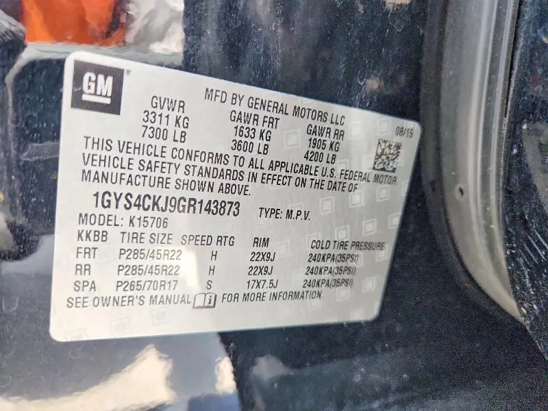 2016 CADILLAC ESCALADE PREMIUM  