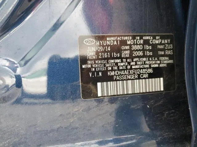 2015 HYUNDAI ELANTRA SE
