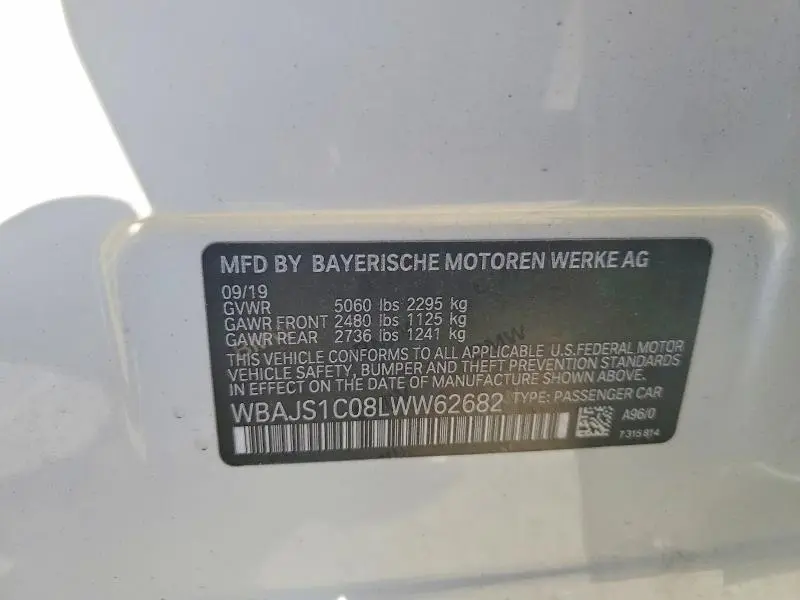 2020 BMW 540 I  