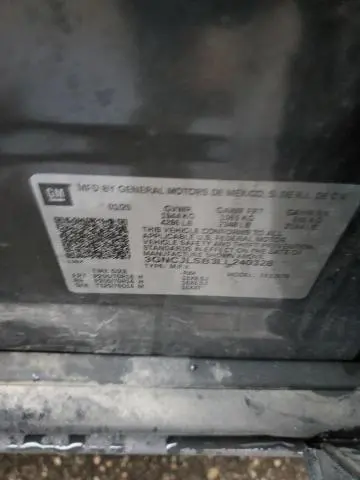 2020 CHEVROLET TRAX 1LT  