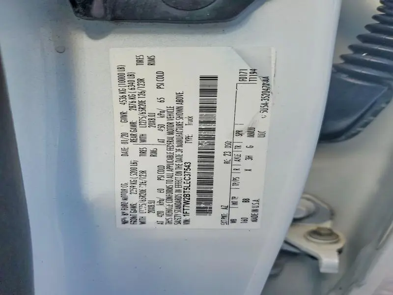 2020 FORD F250 SUPER DUTY  