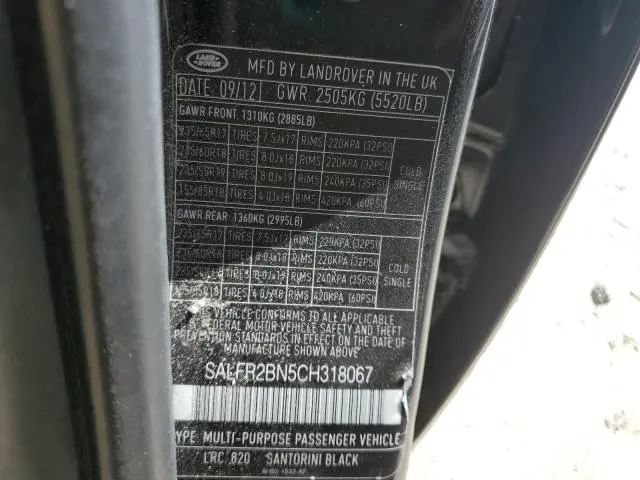 2012 LAND ROVER LR2 HSE  