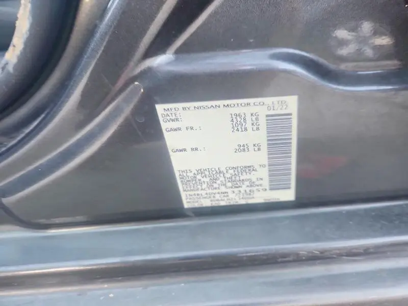 2022 NISSAN ALTIMA SV  