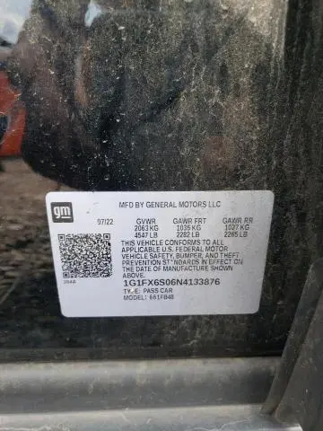 2022 CHEVROLET BOLT EV 2LT  