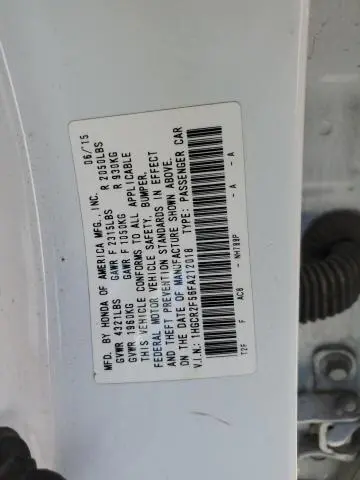 2015 HONDA ACCORD SPORT  