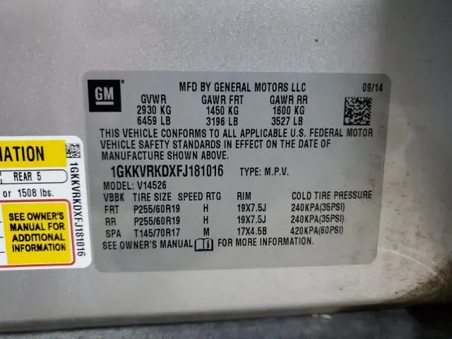 2015 GMC ACADIA SLT-1  