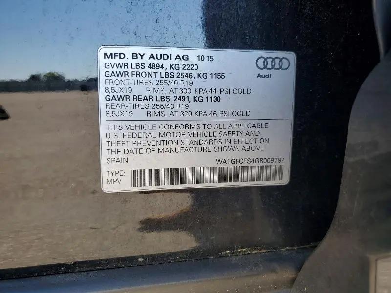 2016 AUDI Q3 PRESTIGE  