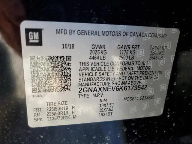 2019 CHEVROLET EQUINOX PREMIER  