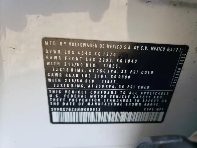 2022 VOLKSWAGEN TAOS SE  