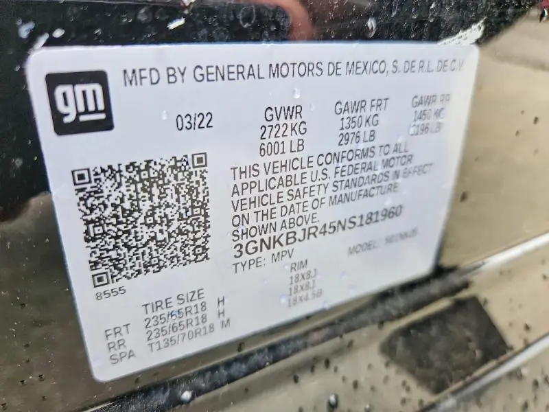 2022 CHEVROLET BLAZER 3LT  