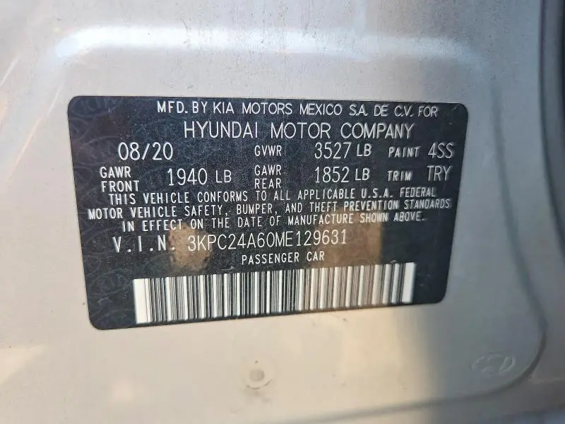 2021 HYUNDAI ACCENT SE  